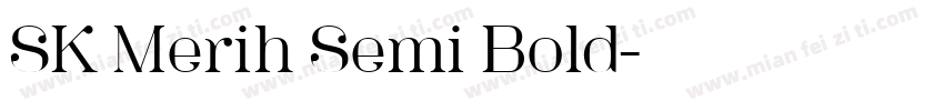 SK Merih Semi Bold字体转换